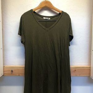 Sweet Lindsey Army green t shirt dress